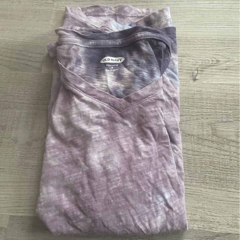 BRAND NEW! Purple Tie-Dye Old Navy “Everyday” Tee